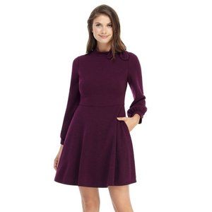 Gal Meets Glam Burgandy Sweater Dress